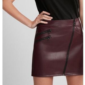 Express Faux Leather Mini Skirt, Size 6